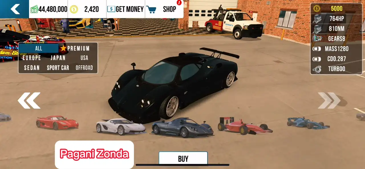 car parking multiplayer Pagani Zonda 