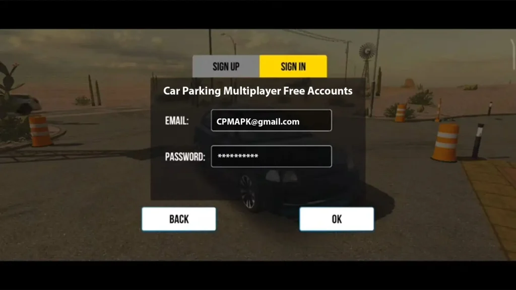 Car Parking Multiplayer Email & Passwords