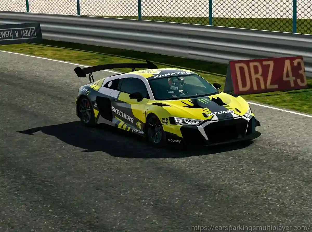 German racing car in Car Parking Multiplayer
